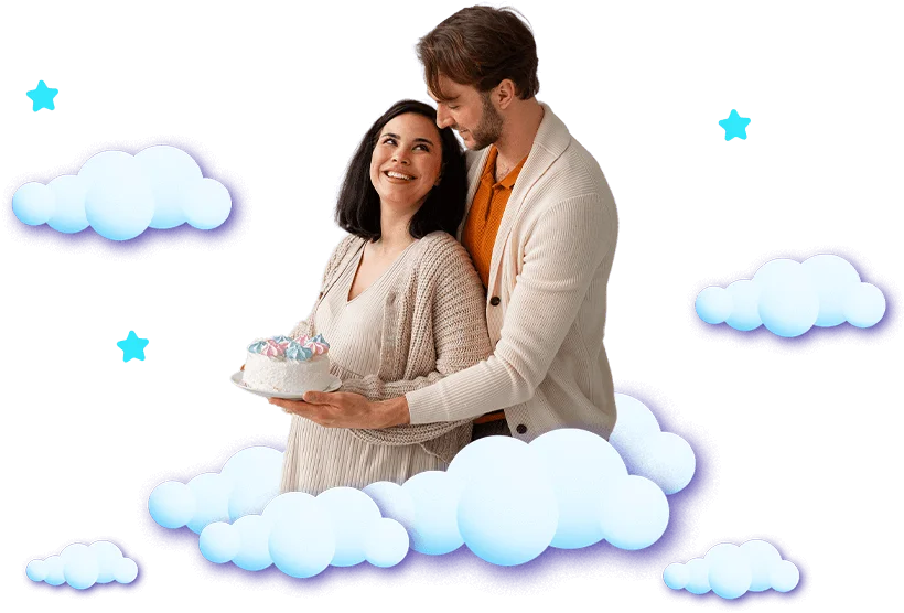 Grávida sorrindo porque está usando o chábaby